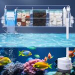 Transparent Acrylic Top Sump Filter Box With Pump & Filter Pad 5W 300L/HR , Bio Wheel (Filter Media Not Included) Can Hang on Back & Inside the Tank With Flow Adjuster