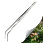 Aquarium Aquascaping Tools for Fish Tank Aquarium Live Plant (38cm, Curved Tweezers)