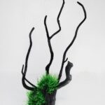 Artificial Grass Tree Decor | Small Grass Leaves with Big Artificial Branches | Versatile Decor for Aquariums, Homes, and Tables