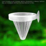 Bloodworm Feeder Cone, Worm Feeder Fish Food Cone Basket with Suction Cups