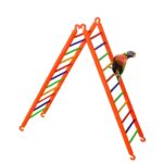 Birds Toys/Colorful Ladder/(Extra Large)/Suitable for All Medium & Large Size Cages/Size: L-18.5cm X W-2.5cm X H-40.5cm