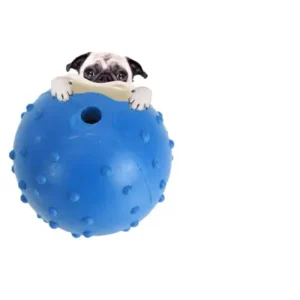 Rubber ball Dog Toy Mini Spiky with Bell