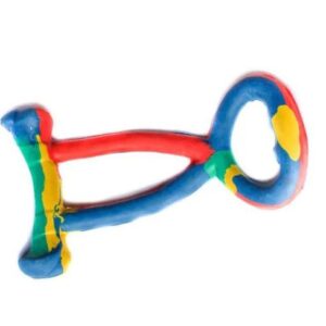 Enhance playtime with our durable Pet Rubber Tug Chew Toy for Dogs