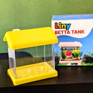 Single Betta Fish House with Air Pump Hole