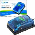 SOBO 5W SB-648A Aquarium Air Pump – 2-Way Silent Air Bubbler for Freshwater & Marine Tanks