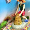 Aquarium Fisherman Decor Toy