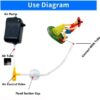Aquarium Fisherman Decor Toy