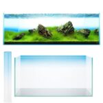 Sky Blue Gradient Aquarium Fish Tank Background Sticker Poster