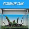 Sky Blue Gradient Aquarium Fish Tank Background Sticker Poster