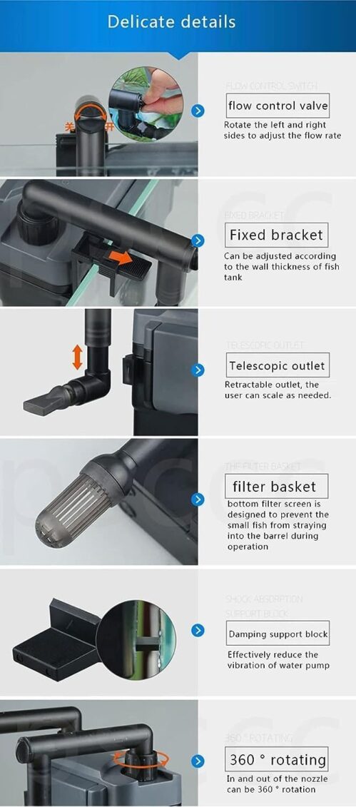 SUNSUN HBL-803 Hang On Back Cannister Filter