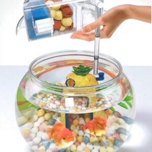 DY 803 Hang On Filter for Fish Bowls - Best Fits 13.6cm to 17cm Round Bowls