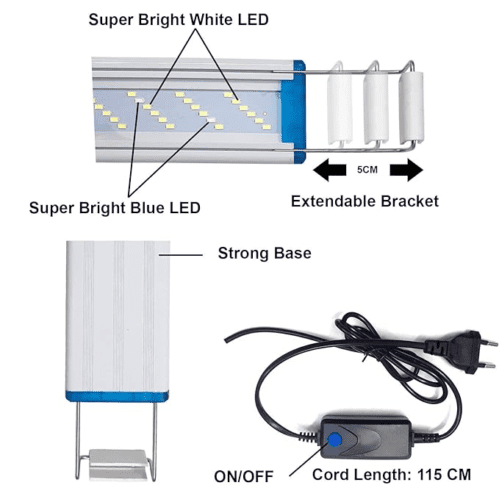 Blue Pet LED Bracket WRGB Light BR-60