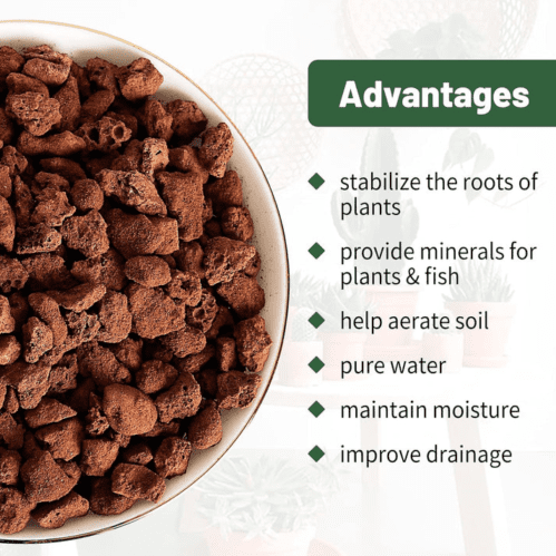 Natural Red Lava Rock chips