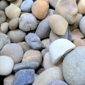 Beach Pebbles - Round Stones River Rocks Decorative Stones (100g, 2.5-4cm) for Home, Aquarium, Garden, and Vase Fillers