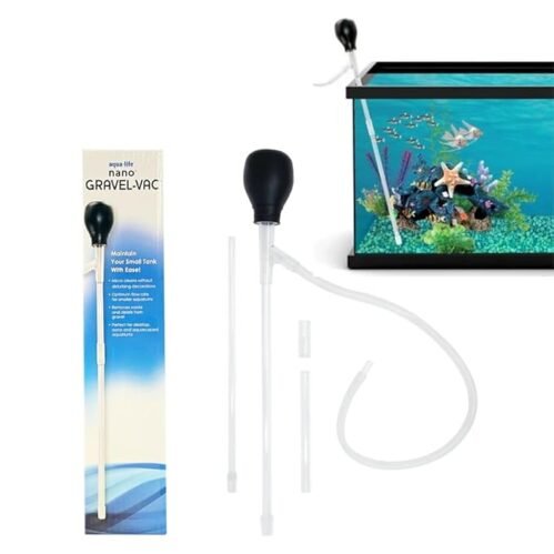 AquaLife Mini Vaccum Gravel Cleaner for Nano Fish Tank and Bowl