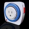 24 Hours Timer Plug-in Mechanical AM/PM Display Timer