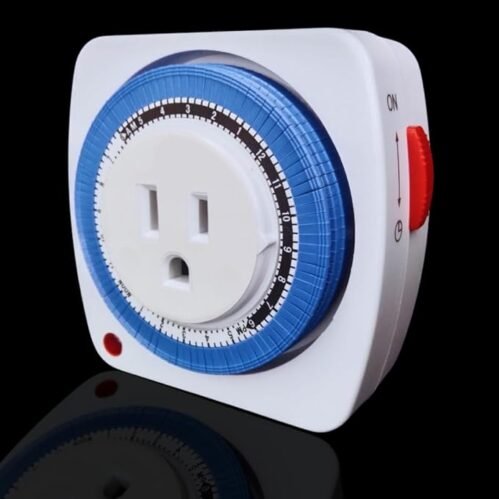 24 Hours Timer Plug-in Mechanical AM/PM Display Timer