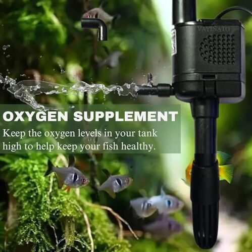 RS 380P Aquarium Submersible Water Pump - Molded Aquarium Tank Power Head (RS 300A, RS 380A)- 7W 3 RS 380P Aquarium Submersible Water Pump