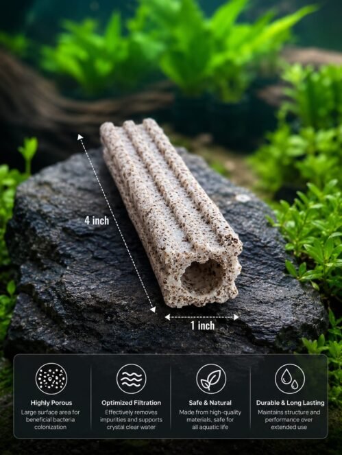 Aquarium Filter Media,1 Pcs – Fish Tank Ceramic Bio Media Blocks