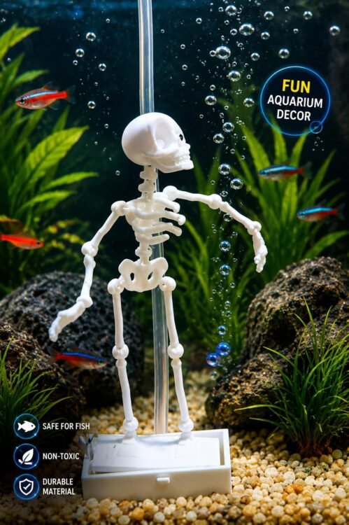 Dancing Skeleton Aquarium Air Bubble Toy