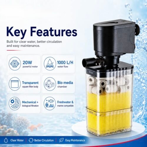 Bluepet BI-1802F 20W Internal Aquarium Filter