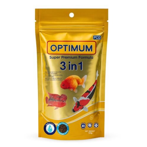 Optimum Super Premium Formula 3 in 1 6% Spirulina Fish Food 100g 1 Optimum Super Premium Formula 3 in 1 6% Spirulina Fish Food 100g