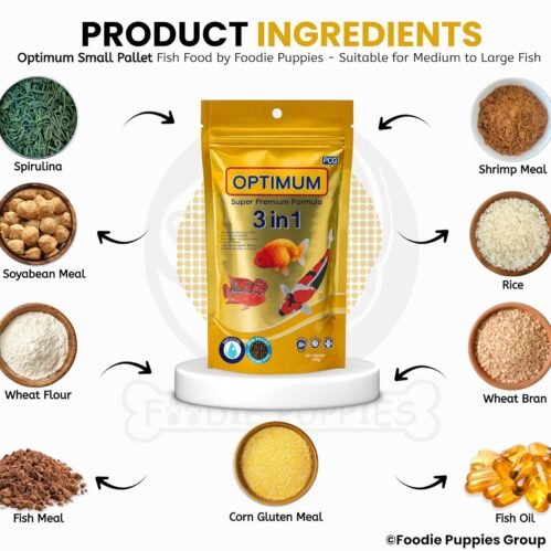 Optimum Super Premium Formula 3 in 1 6% Spirulina Fish Food 100g 4 Optimum Super Premium Formula 3 in 1 6% Spirulina Fish Food 100g